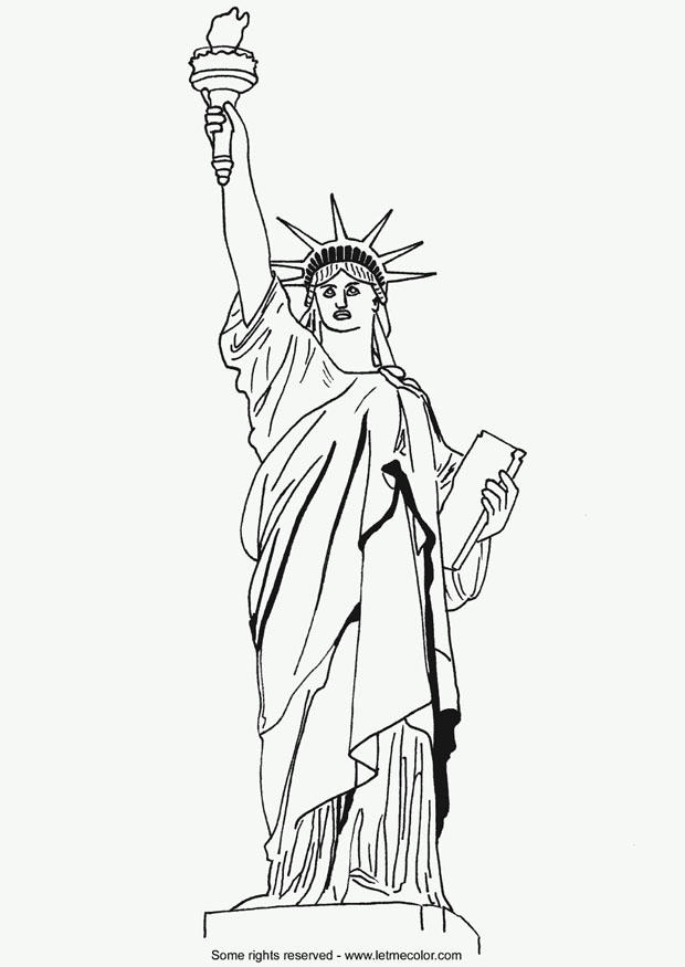 estatua de la libertad Dibujo para colorear estatua de la libertad