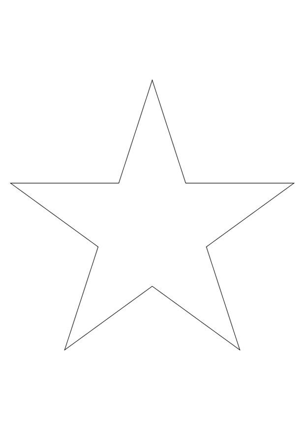 estrella Dibujo para colorear estrella