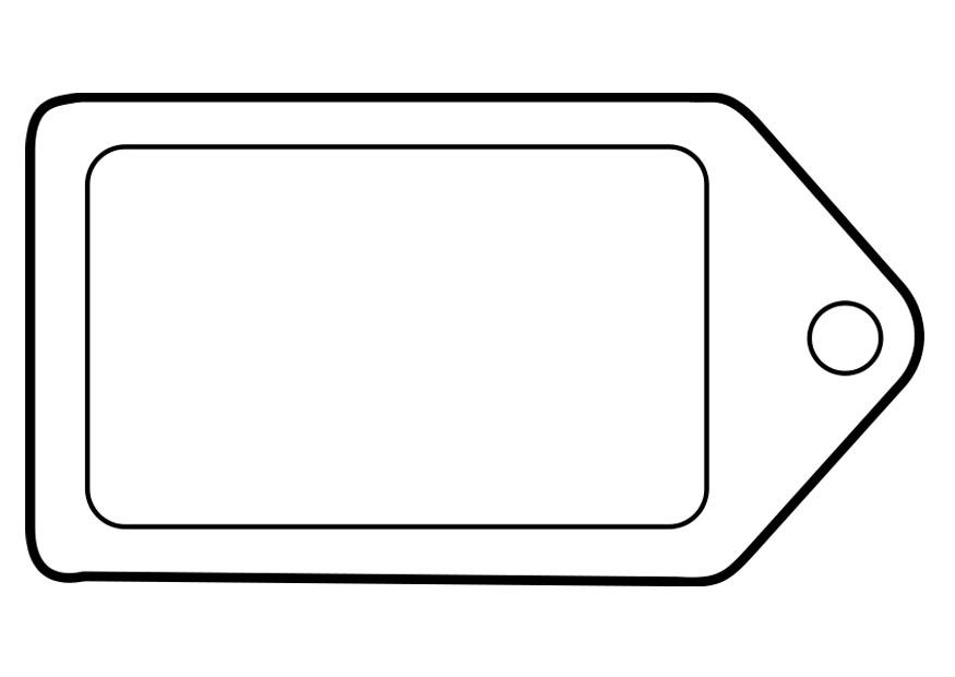 etiqueta Dibujo para colorear etiqueta