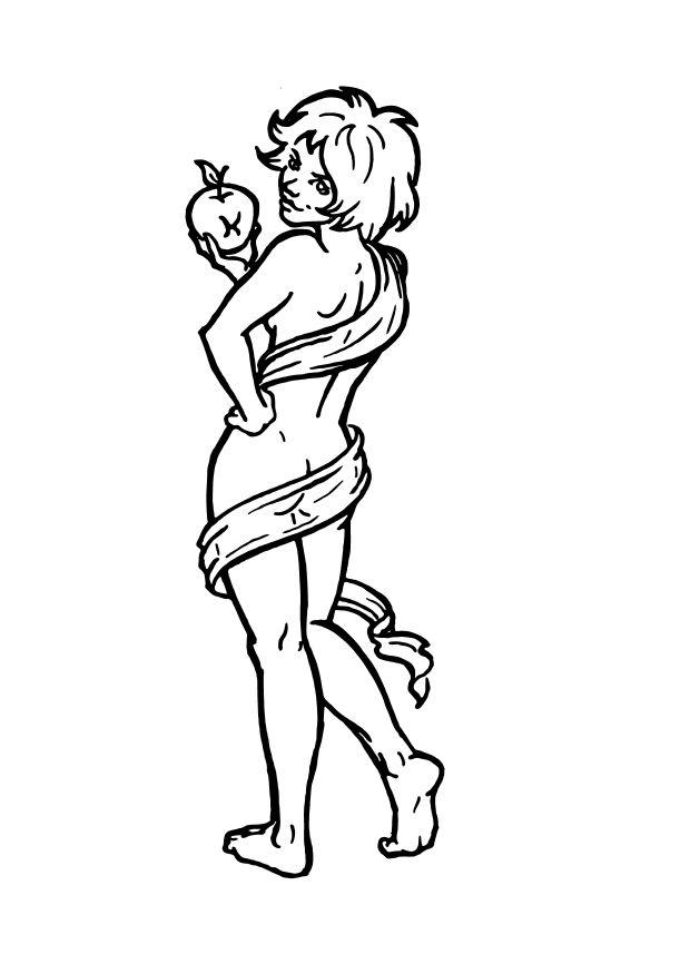 eva Dibujo para colorear eva