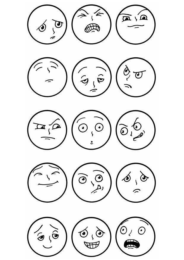 expresiones Dibujo para colorear expresiones