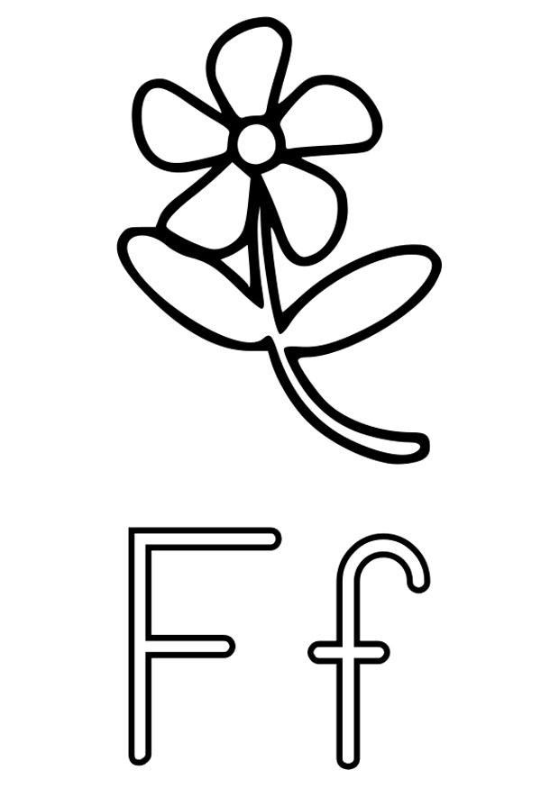f Dibujo para colorear f