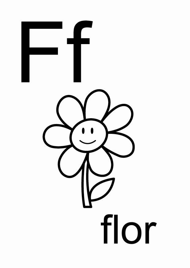 f Dibujo para colorear f