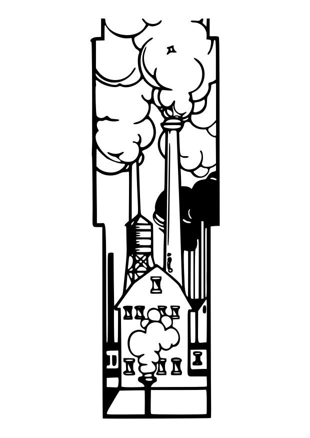 fA¡bricas Dibujo para colorear fA¡bricas