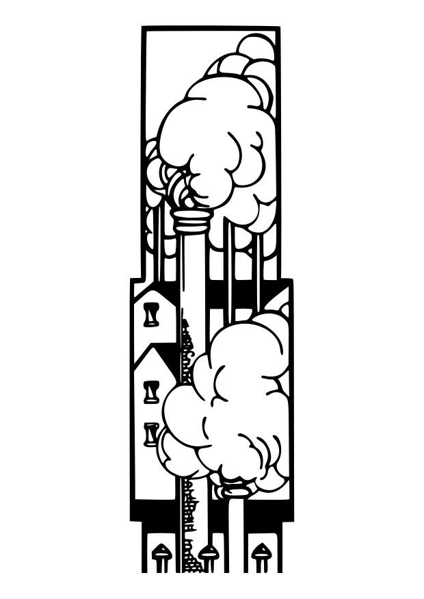 fabrica Dibujo para colorear fabrica