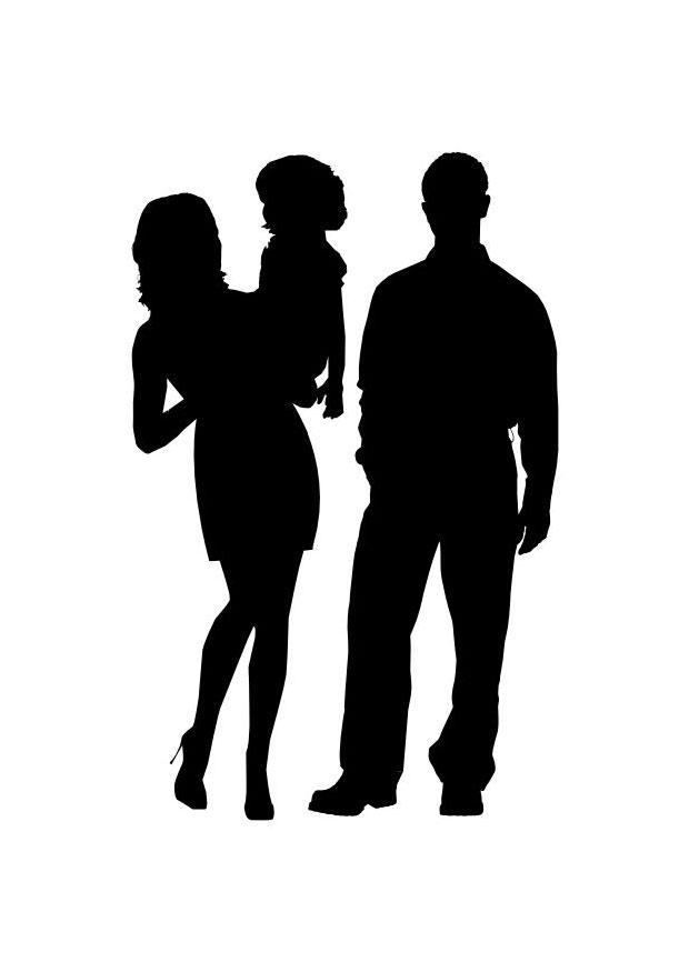 familia Dibujo para colorear familia