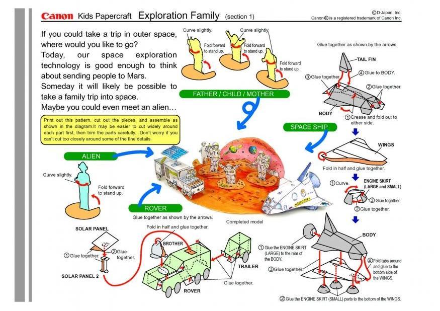 familia espacial, parte 1 Manualidades familia espacial, parte 1