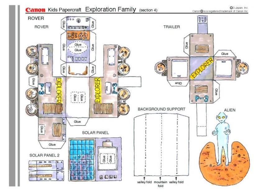 Manualidades familia espacial, parte 4