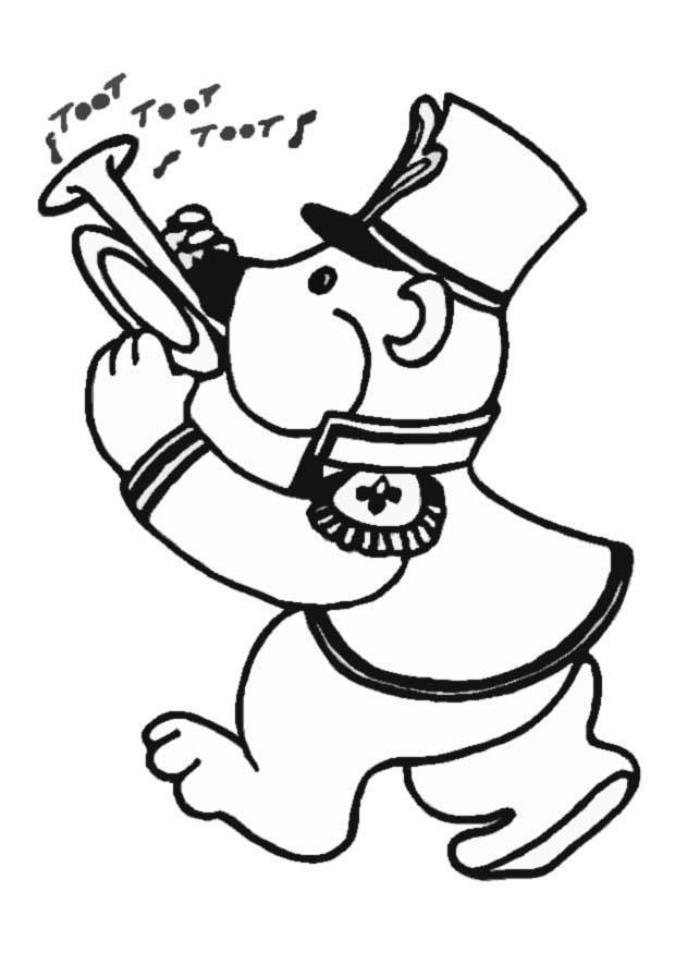 fanfarria Dibujo para colorear fanfarria