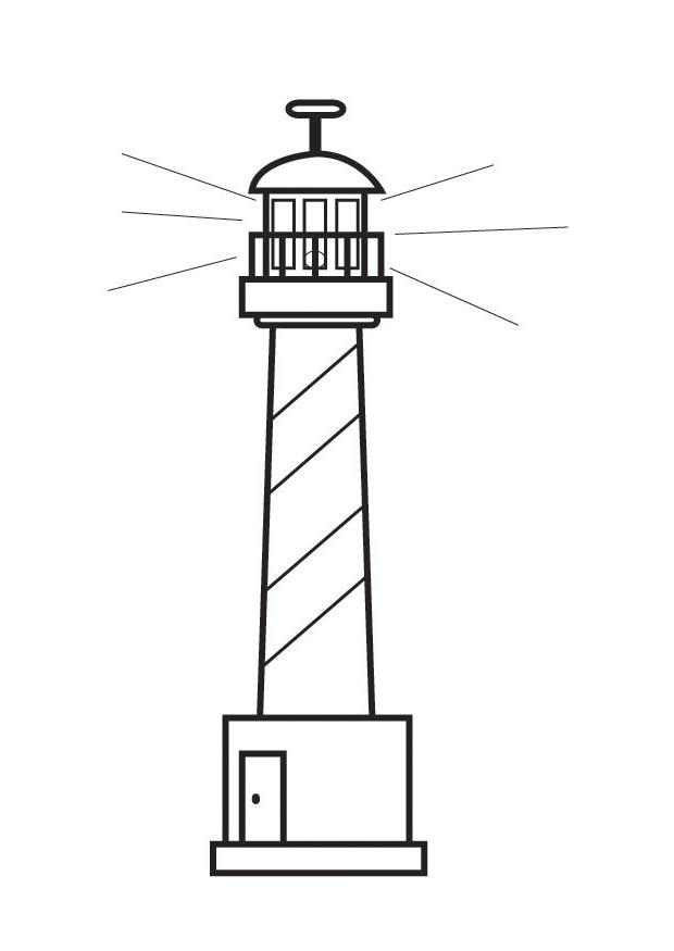 faro Dibujo para colorear faro
