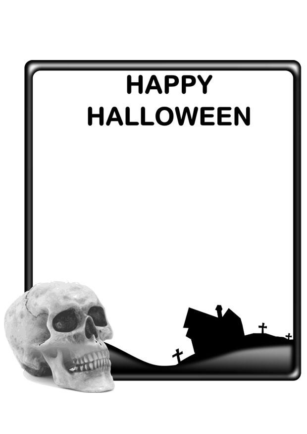 Dibujo para colorear feliz halloween