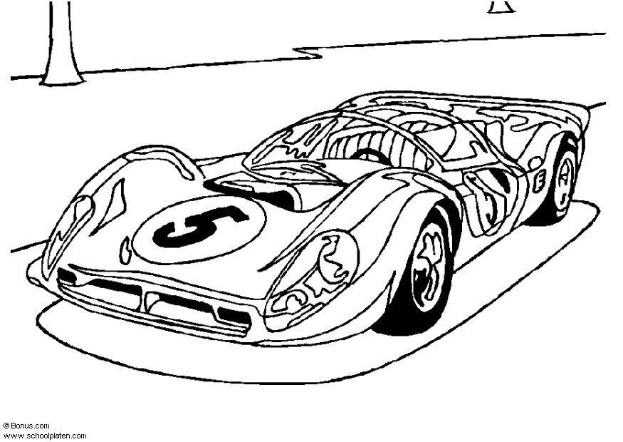 ferrari p-4 Dibujo para colorear ferrari p-4