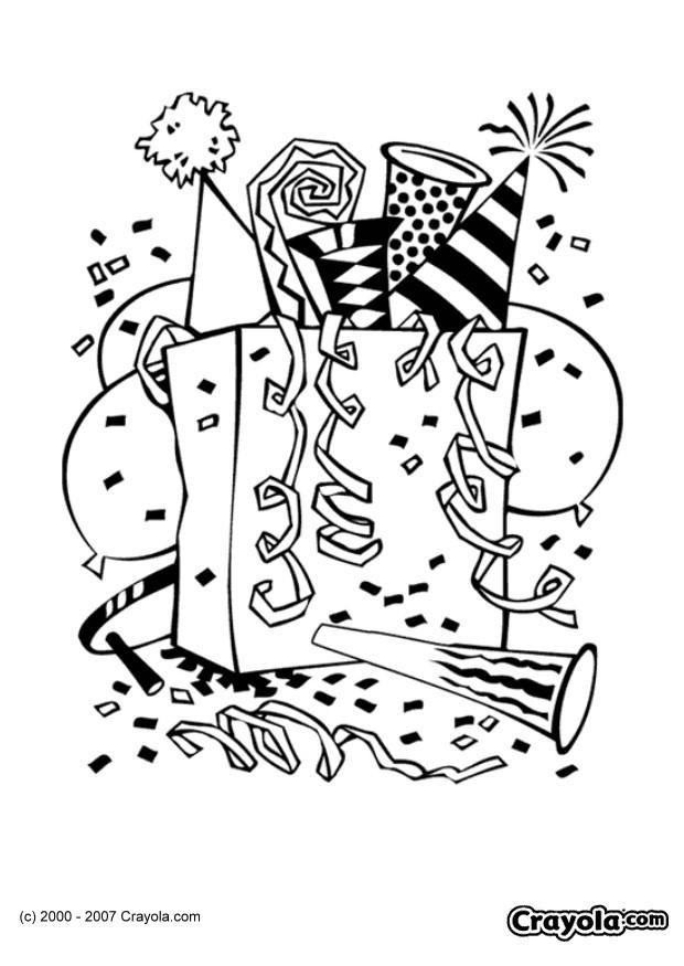 fiesta Dibujo para colorear fiesta