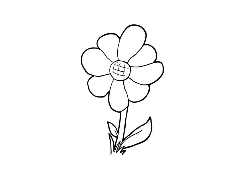 flor Dibujo para colorear flor