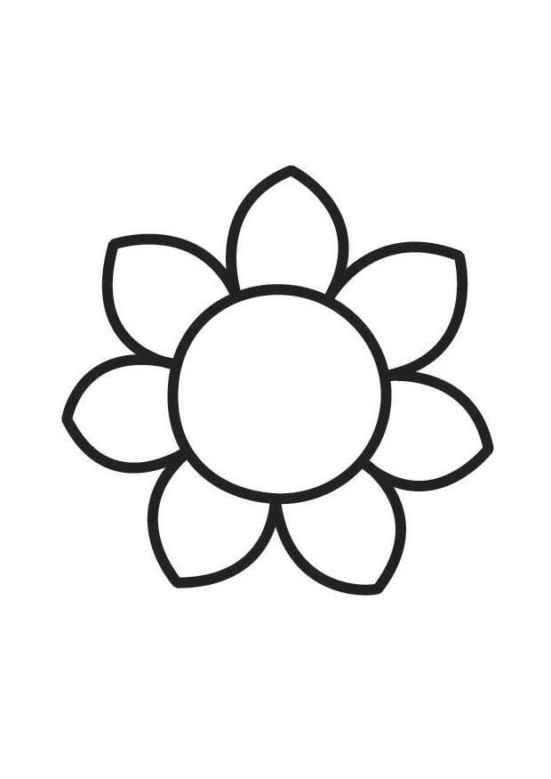 flor Dibujo para colorear flor