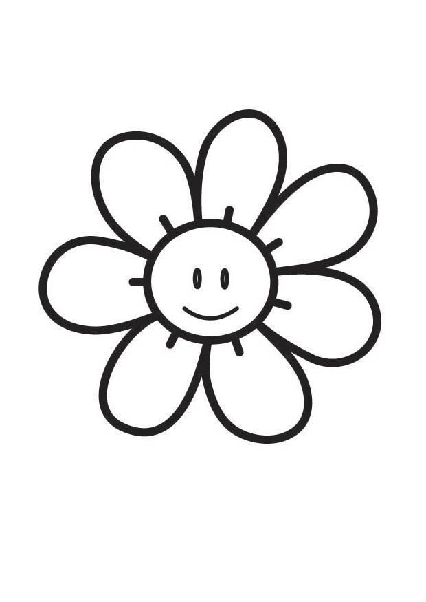 flor Dibujo para colorear flor