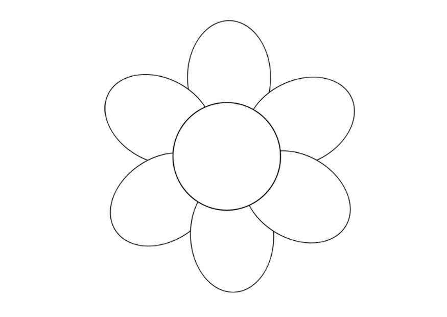 Dibujo para colorear flor
