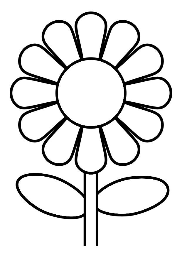 flor Dibujo para colorear flor