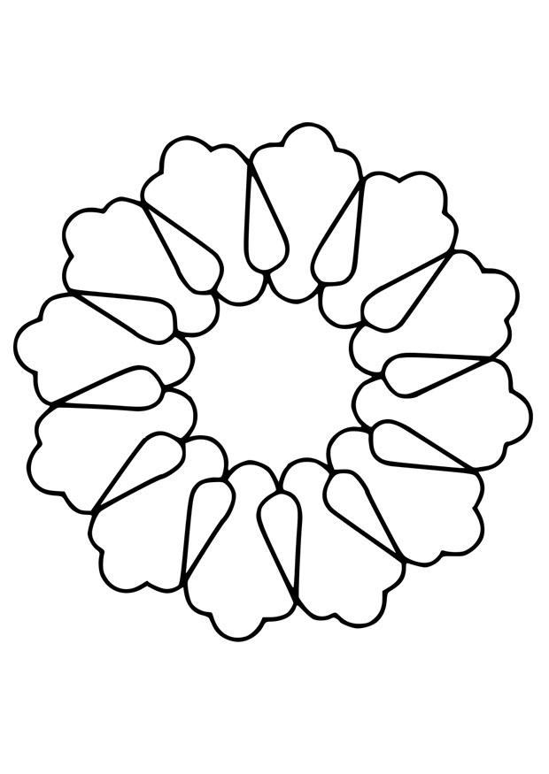 Dibujo para colorear flor