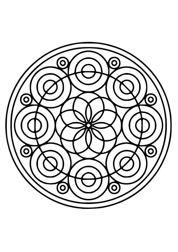 Dibujo para colorear flor