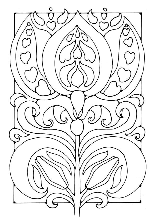 flor Dibujo para colorear flor