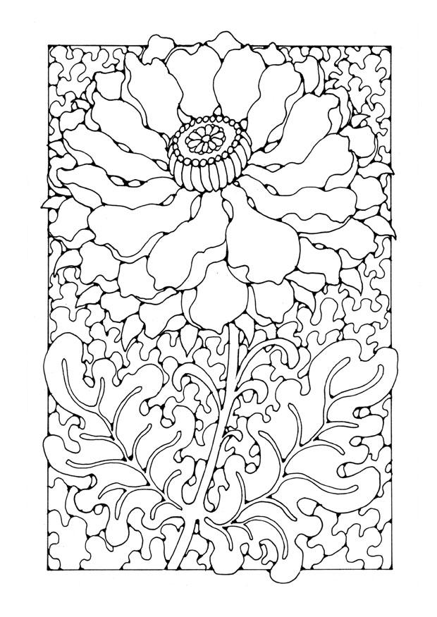 flor Dibujo para colorear flor