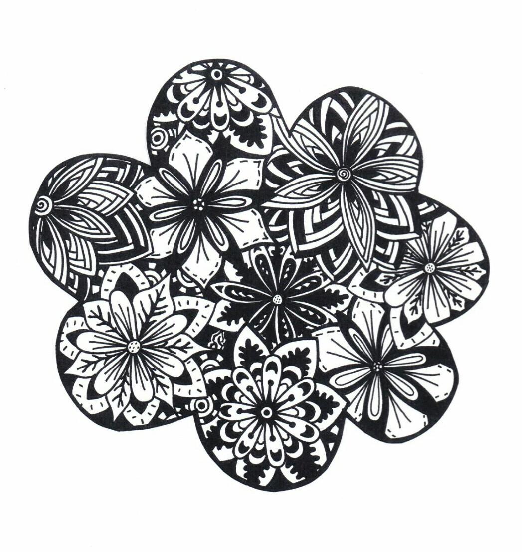 flores Dibujo para colorear flores