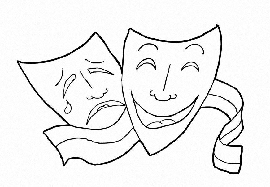Dibujo para colorear formaciA³n musical - teatro