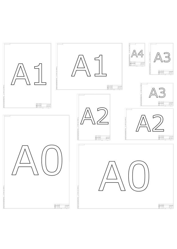 formato de papel Dibujo para colorear formato de papel