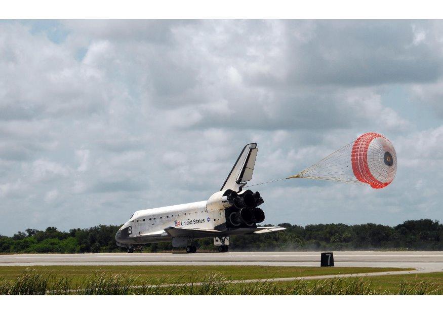 Foto aterrizaje de nave espacial