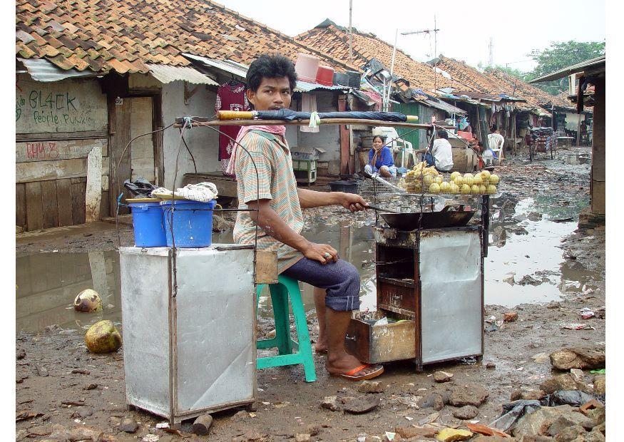 Foto barrios marginales de jakarta