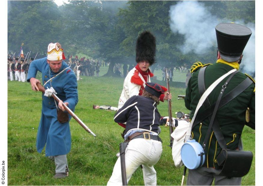 Foto batalla en waterloo