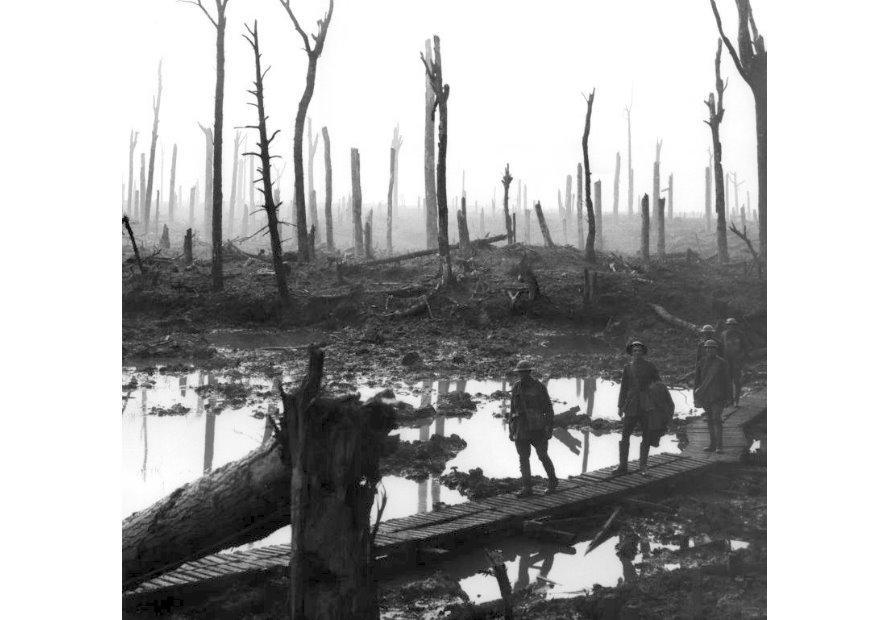 Foto campo de batalla de la i guerra mundial