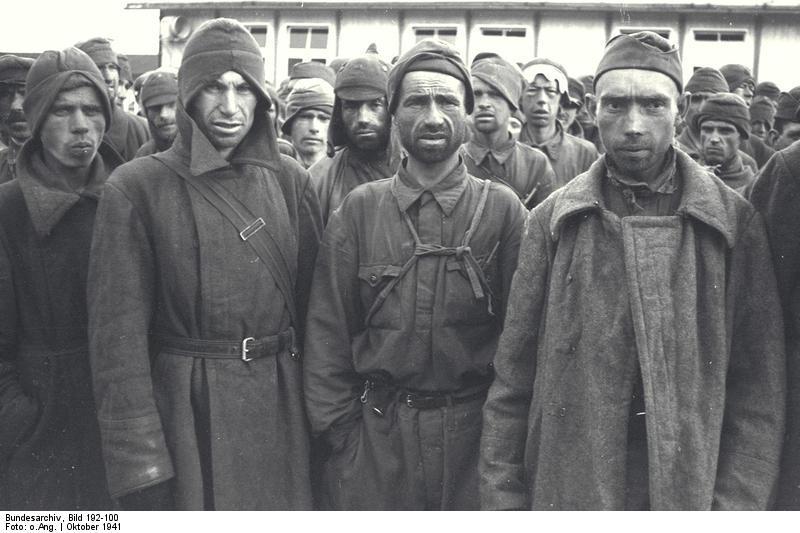 Foto campo de concentraciA³n mauthausen - prisioneros de guerra rusos