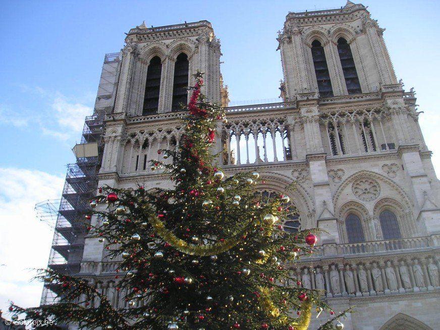 Foto catedral de notre-dame en parA­s en navidad