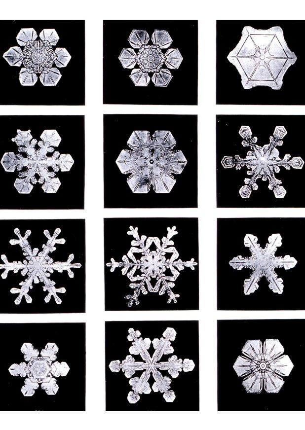 Foto cristales de nieve
