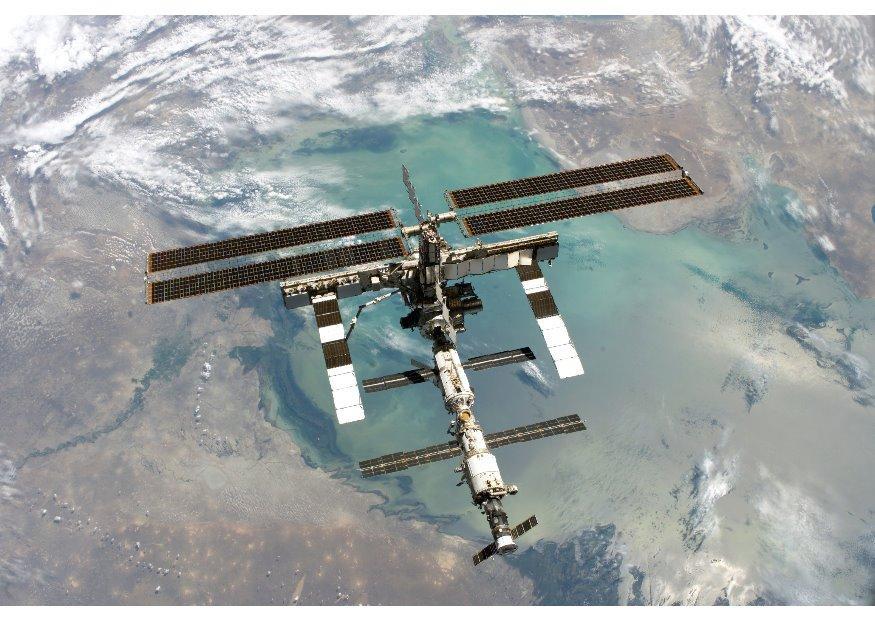 Foto estaciA³n internacional en el espacio