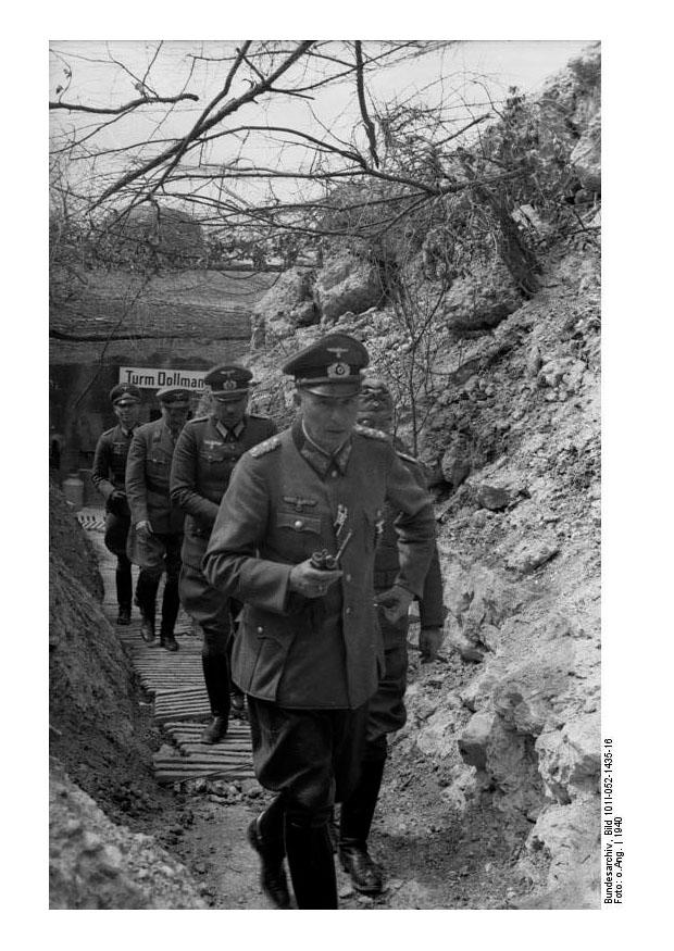 Foto general en el frente en francia