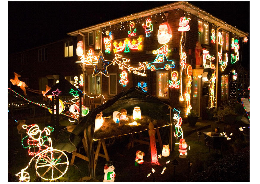 Foto iluminaciA³n navidena