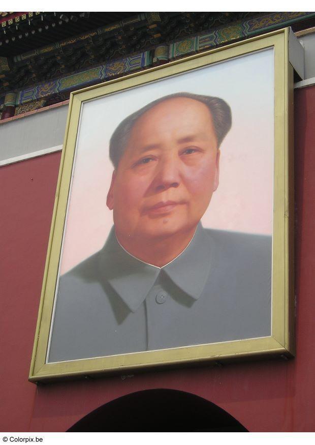 Foto mao zeodong, presidente de la repAºblica popular china