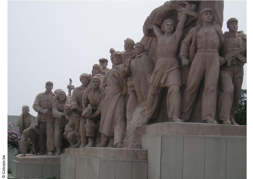 Foto monumento de la plaza de tiananmen