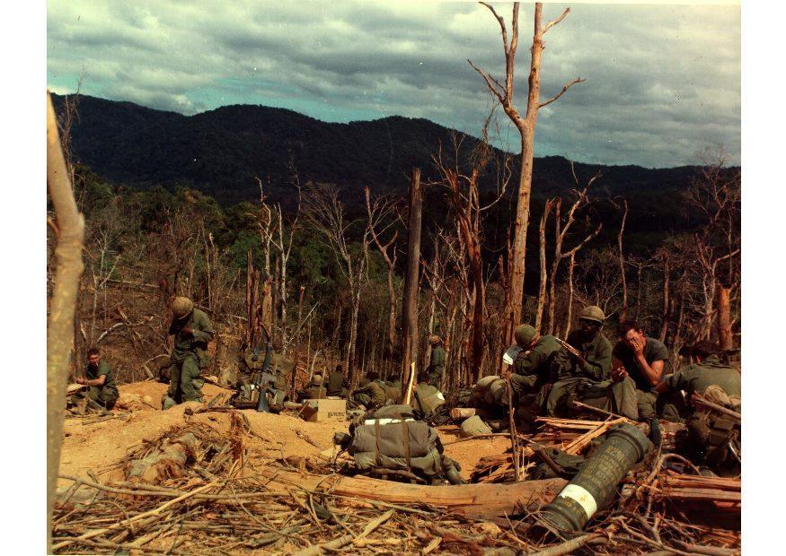 Foto muro de la guerra de vietnam