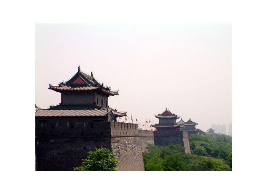 Foto muros de la ciudad de xian
