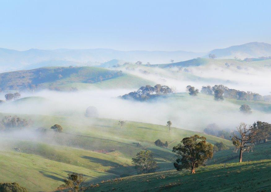 Foto niebla de la manana