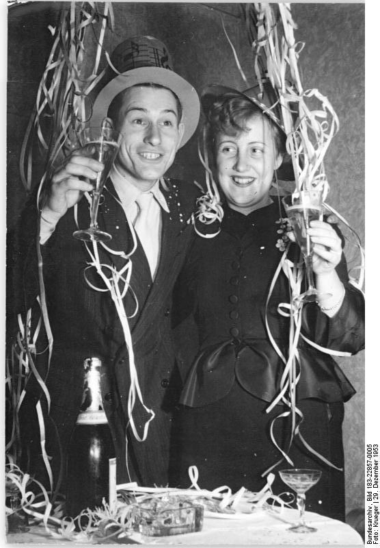 Foto noche de fin de ano 1953
