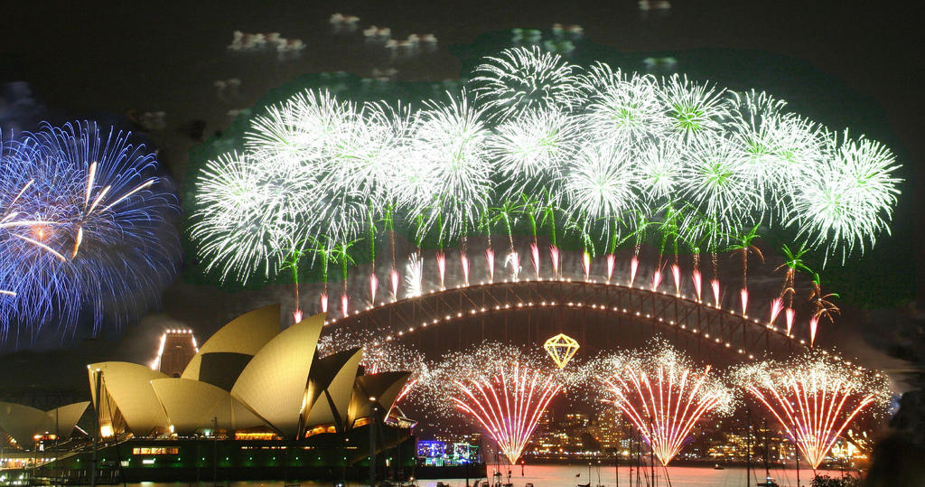 Foto noche de fin de ano en sidney 2006