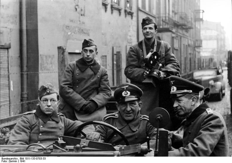 Foto polonia - gueto litzmannstadt - soldados alemanes