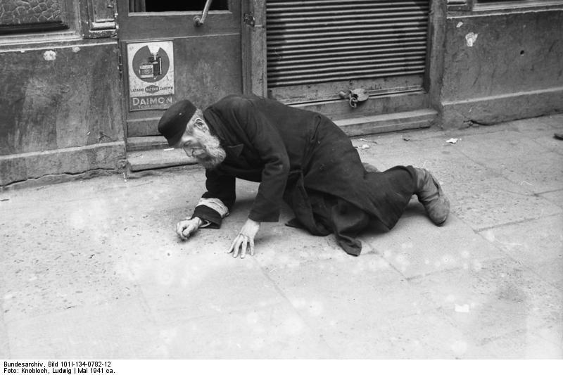 Foto polonia - gueto warschau - anciano