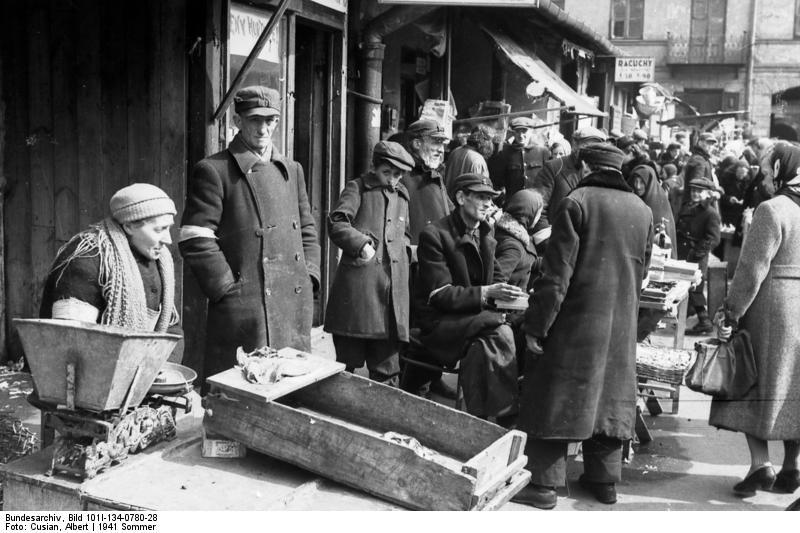 Foto polonia - gueto warschau - mercado (2)