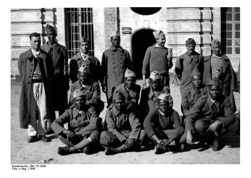 Foto prisioneros de guerra coloniales en francia